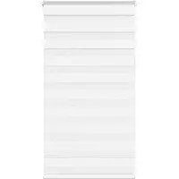 vidaXL Dubbele rolgordijn, wit, 70x100 cm, stofbreedte 65,9 cm, polyester