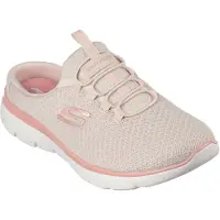 SKECHERS SUMMITS SWIFT STEP slip-on schoen slippers sneakers dames 149529 Taupe / Coral