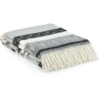 Most - Wollen plaid Triangel - 100% Nieuw-Zeelandse wol - 140 x 200 cm - grijs