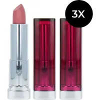 Maybelline Color Sensational Lipstick - 132 Sweet Pink (set van 3)