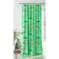 Wisan Krokodil - Gordijnen: 1 stuk 150 x 240 cm - Kinderkamer gordijn van stof met dierenmotieven- groen- 150 x 240 cm