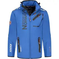Geographical Norway Royaute Softshell Jas Hardblauw/Zwart - XL
