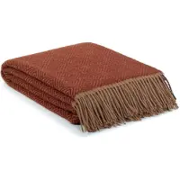 Most - Wollen plaid Venezia ketchup - 100% Nieuw-Zeelandse wol - 140 x 200 cm - rood-bruin
