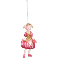 Luville Efteling Pardijn Roze Glas Kerstbal Ornament Collectie 2023