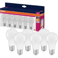 Osram HOMELIGHTING 4058075845640 LED (monochroom), energie-efficiëntieklasse F (A - G), fitting E-27, 8 W = 60 W, warm wit, (diameter x hoogte) 60 mm x 60 mm, 6 stuks