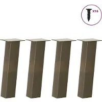 vidaXL Salontafelpoten 4 st 42 cm staal naturel