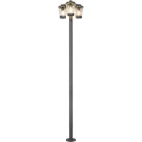 TRIO Tuinlantaarn Cavado 3 Lichts 220cm Antraciet
