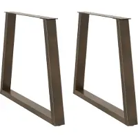 vidaXL Eettafelpoten 2 st V-vormig 80x(72-73,3) cm staal naturel