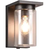 TRIO ARDILA - Wandlamp - Zwart mat - excl. 1x E27 4W - Schermingssensor - Buitenverlichting - IP44