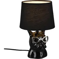 TRIO Tafellamp Dosy 23cm zwart