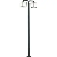 TRIO Tuinlamp Cubango 2-lichts antraciet