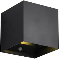TRIO Wandlamp Talent 10x10 cm oplaadbaar zwart IP44 accu