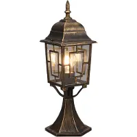 TRIO VOLTURNO - Paalverlichting - Antieke roest - excl. 1x E27 4 W - Zwenkbaar - Indirecte verlichting - Niet dimbaar - Buitenverlichting - IP44