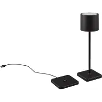 TRIO Buitenlamp Fernandez Mat Zwart Oplaadbaar