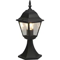 TRIO LIVENZA - Paalverlichting - Zwart mat - excl. 1x E27 4 W - Zwenkbaar - Indirecte verlichting - Niet dimbaar - Buitenverlichting - IP44