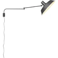 TRIO BOLDER - Wandlamp - Zwart mat - excl. 1x E27 4,9 W - Niet geschikt voor externe dimmer
