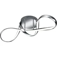 TRIO Led plafondlamp Perugia chroom