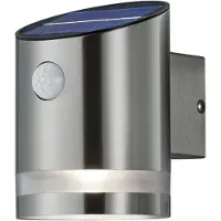 TRIO Solar buiten wandlamp nikkel bewegingssensor Salta