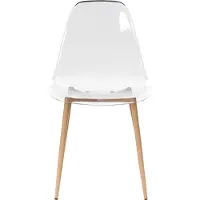 Beliani TAKILMA - Set van 4 stoelen - Transparant - Synthetisch materiaal