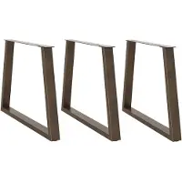 vidaXL Eettafelpoten 3 st V-vormig 90x(72-73,3) cm staal naturel
