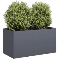 vidaXL Plantenbak 80x40x40 cm koudgewalst staal antracietkleurig