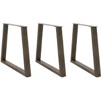 vidaXL Eettafelpoten 3 st V-vormig 80x(72-73,3) cm staal naturel