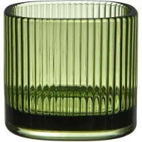 Orrefors Magica kaarsenhouder super circle 7 cm Groen