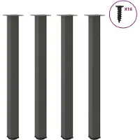 vidaXL Bartafelpoten 4 st 110-112 cm staal antraciet