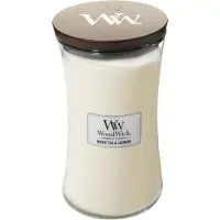 Woodwick White Tea &amp; Jasmine Large Geurkaars