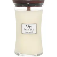Woodwick Hourglass Large Geurkaars - Island Coconut - 130 branduren