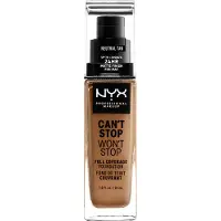Nyx Facial make-up Foundation Can't Stop Won't Stop Foundation 20 Neutral Tan
