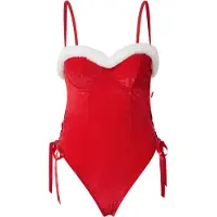Hunkemoller Body 'Jovie' rood / wit