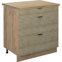 Vicco Fame-Line Keukenonderkast – 80 cm met 3 laden, WB Eik Eiken paneel