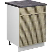 Vicco Fame-Line Keukenonderkast – 60 cm met lade, WB Antraciet Eiken paneel