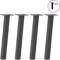 vidaXL Salontafelpoten 4 st 42 cm staal antraciet