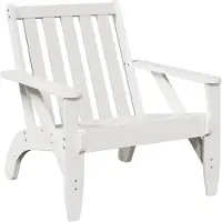 vidaXL Tuinstoel Adirondack 75x77x77 cm massief grenenhout wit