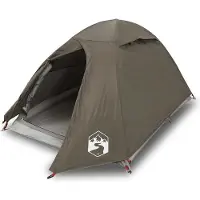 vidaXL Koepeltent 2-persoons waterdicht bruin