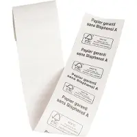 Exacompta 60x Rollen voor bank- en betaalkaartterminal 57x40x12x18 - 1 thermische laag 55g/m2 zonder BPA's. - Wit - 40349E