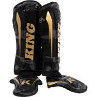 King Pro Boxing Shogun Series 2 Kickboks Scheenbeschermers Camo Goud