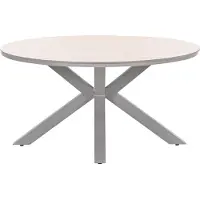 Garden Impressions Edison tafel Ø148 cm taupe/teak