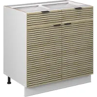 Vicco Fame-Line Keukenonderkast – 80 cm, WB Antraciet Eiken paneel