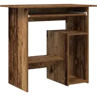 vidaXL Bureau 80x45x74 cm bewerkt hout oud houtkleurig