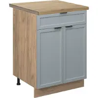 Vicco Fame-Line Keukenonderkast – 60 cm met lade, WB Eik Licht blauw-grijs