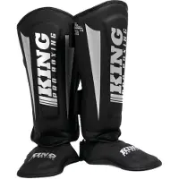 King Pro Boxing Scheenbeschermers KPB/SG REVO 7 Zwart Zilver