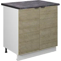 Vicco Fame-Line Wastafelkast – 80 cm met legplank, WB Antraciet Eiken paneel