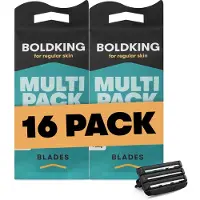 Boldking Scheermesjes Regular- 13+3 Gratis Scheermesjes voordeelverpakking Man & Vrouw - Scheerset Normale Huid - 16 Razor Blades Mannen