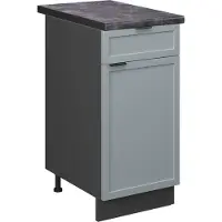 Vicco Fame-Line Keukenonderkast – 40 cm, WB Antraciet Licht blauw-grijs