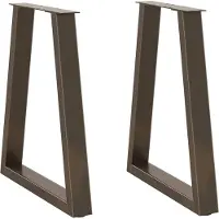 vidaXL Eettafelpoten 2 st V-vormig 50x(72-73,3) cm staal naturel