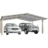 Ximax - 76121 - Aluminium Carport Linea Type 60 M inox look