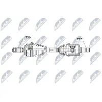 NTY NPW-HD-060 Aandrijfas